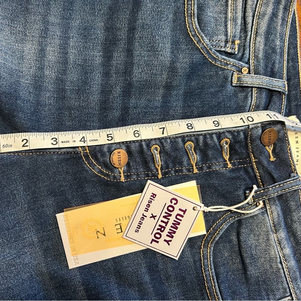 Risen Blue Flare Jeans - Picture 3 of 6